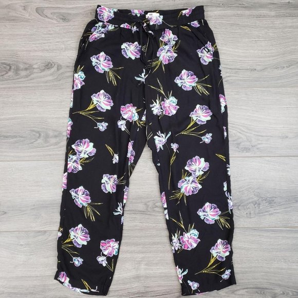 Vans Avalon Floral Pants Black Size XS - Picture 1 of 8